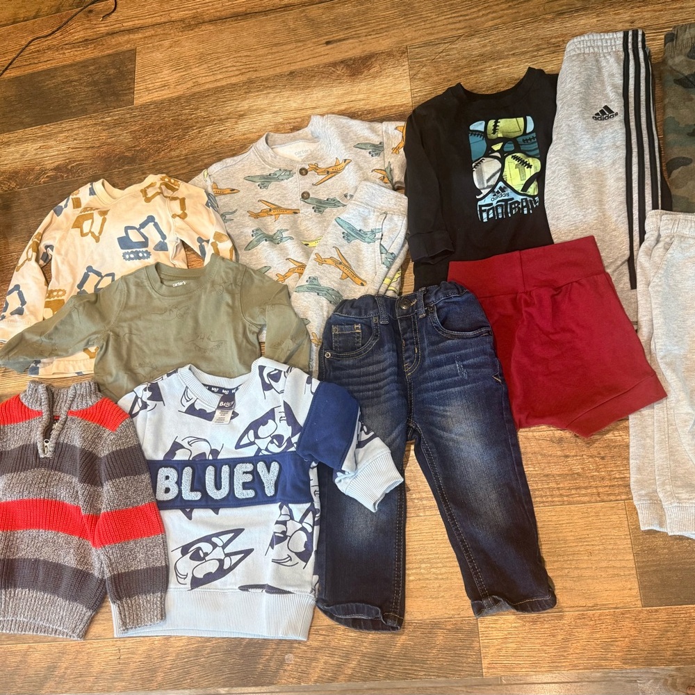 Graphic Sweatshirt for Kids - Blue/White